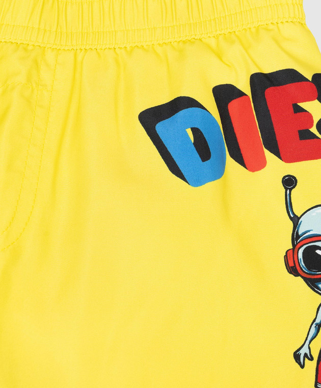 Diesel Дитячі жовті шорти для плавання Mirulyb K00781KXBTI зображення 3