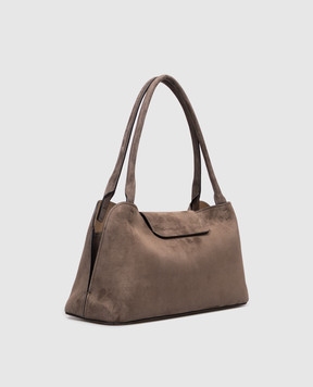 Versace Коричнева замшева сумка-тоут Vivian 10234561A18528