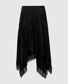 3.1 Phillip Lim Чорна спідниця із шовком в принт F26136282FAS