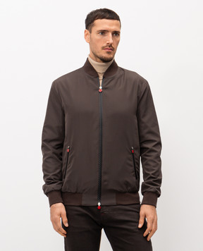 Kiton Коричневий бомбер UBLMSEAK0741H