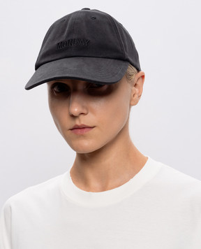 Vetements Чорна кепка з вишивкою Friday UE76CA325B