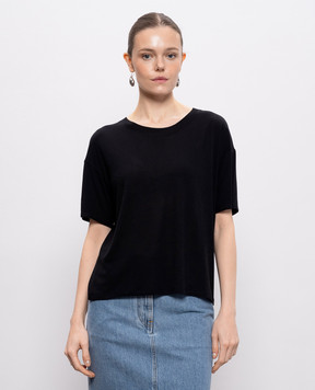 Loulou de Saison Чорна футболка  EZRA EZRALDS