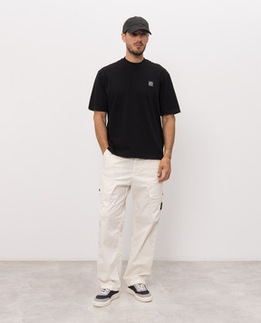 Stone Island Чорна футболка з нашивкою логотипа L2S152100030S0500