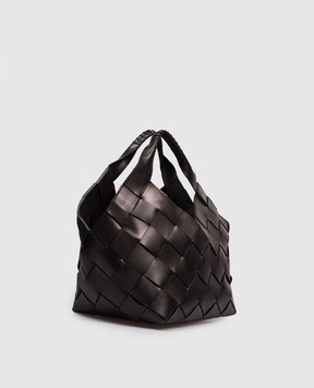 Dragon Черная кожаная сумка-тоут Botteghe DGS68108