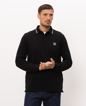Stone Island Черное поло с нашивкой логотипа L2S152200012S0018