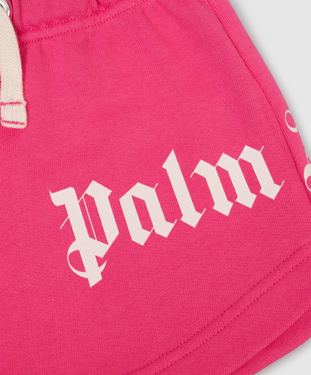 Palm Angels Дитячі рожеві шорти PGCI005S26FLE002 зображення 3