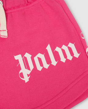 Palm Angels Дитячі рожеві шорти PGCI005S26FLE002