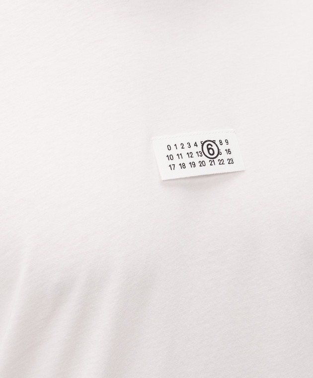 Maison Margiela MM6 Білий лонгслів з нашивкою SH0NH0028M20258 зображення 5