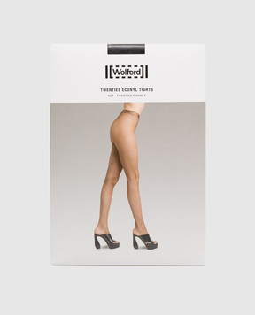 Wolford Черные колготки в сетку Twenties Econyl 19393