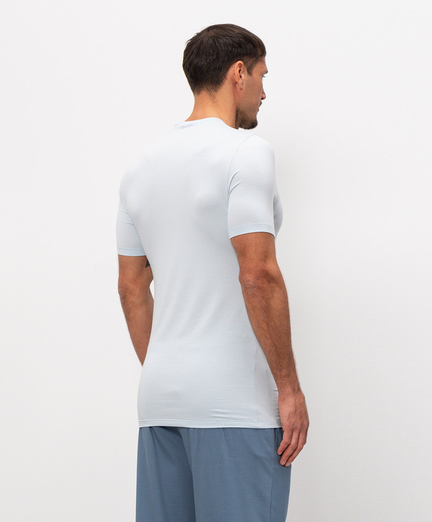 Zimmerli Голубая футболка Pureness 7001341514 изображение 4