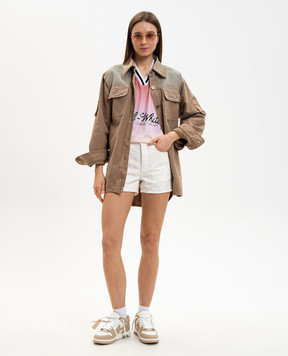 Off-White Білі джинсові шорти Star 2YC019S26DEN001