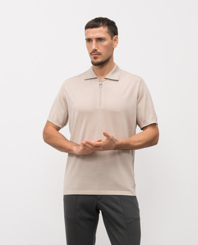 Stefano Ricci Бежевое поло из кашемира W505020P32W26101