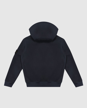 Stone Island Дитяча синя куртка з капюшоном L2S16Q100001S0B2268