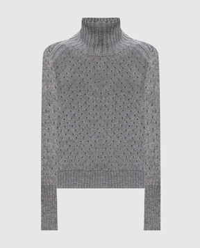 Ermanno Scervino Сірий светр з кашеміру D495M324JBV