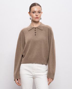 Loulou de Saison Коричневый свитер HOMERE из кашемира HOMERELDS