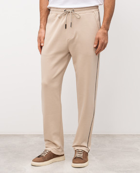 Iceberg Бежеві спортивні штани з вишивкою логотипа B0506332