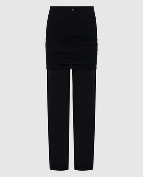 Maison Margiela MM6 Черные джинсы с логотипом S62LB0206M30011