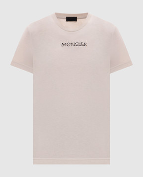 Moncler Серая футболка с логотипом L20938C0001289B8Q