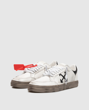 Off-White Кожаные кеды Vulcanized с винтажным эффектом OF06386001