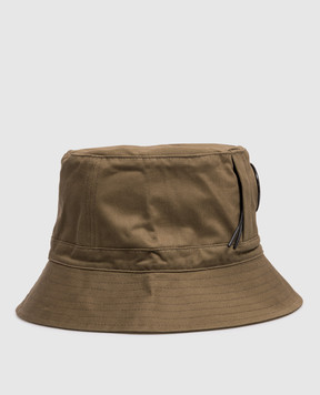 C.P. Company Дитяча панама кольору хакі з логотипом CMX00NLOA04