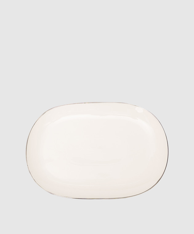 Geminiano Cozzi 1765 Біле порцелянове овальне блюдо Ducale LGCFL20459071