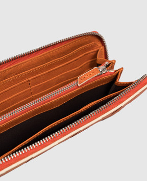 Dragon Оранжевый кожаный кошелек DGS68018