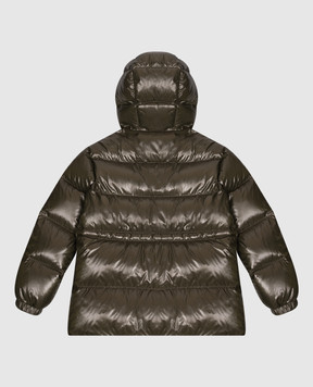 Moncler ENFANT Дитячий пуховик Sesie кольору хакі L29541A00085597Z8