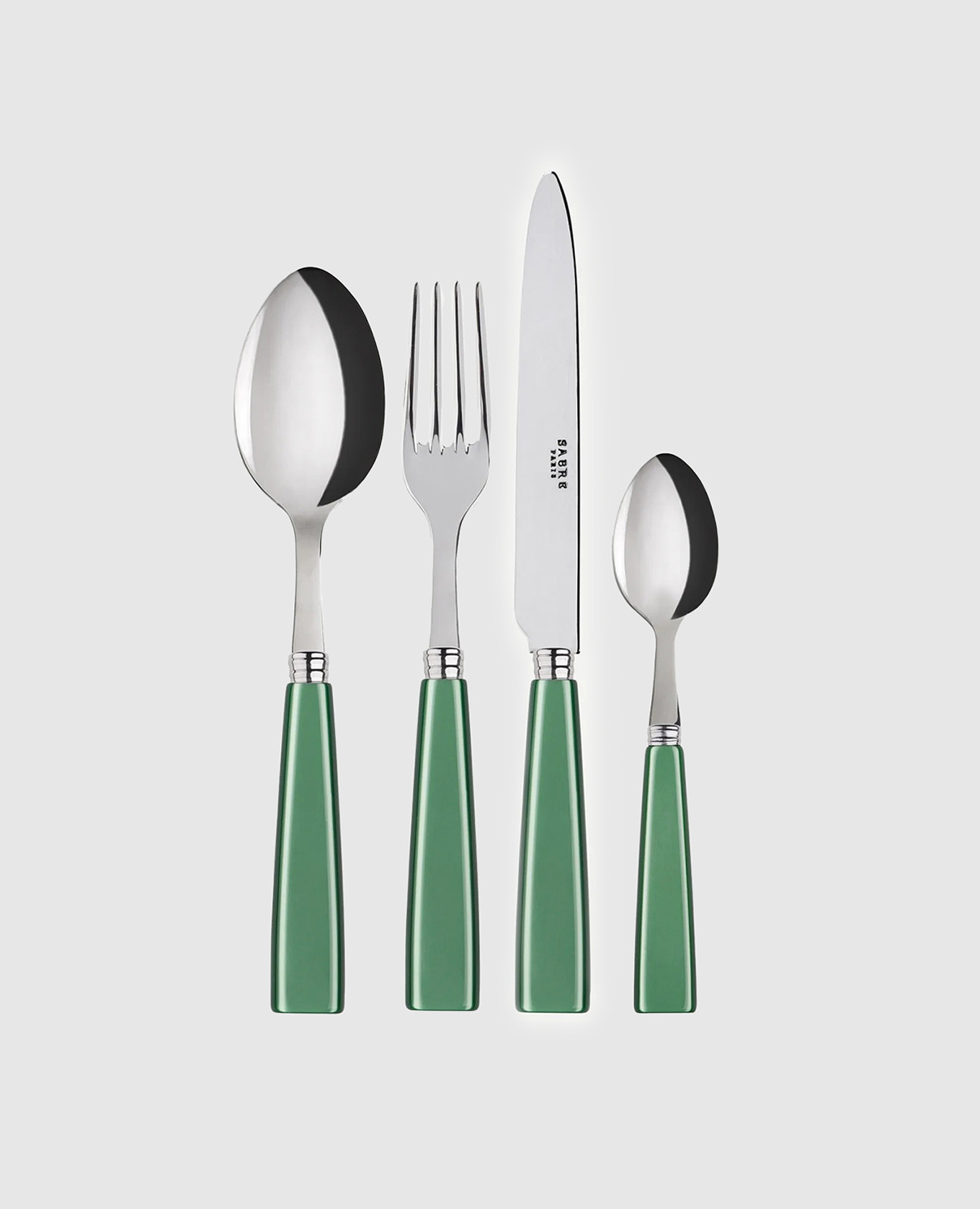 

Набор зеленых столовых приборов Icône, Зеленый, Столовые приборы