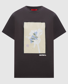 Max & Co Серая футболка Gnuno с фактурным логотипом MCOOGNUNO