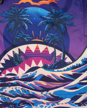 Sprayground Дитячі фіолетові шорти для плавання в принт SPY1307PRPL