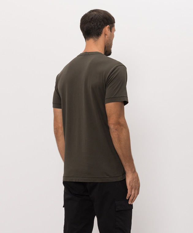 Stone Island Футболка кольору хакі з нашивкою логотипа L2S152100027S0013 зображення 4
