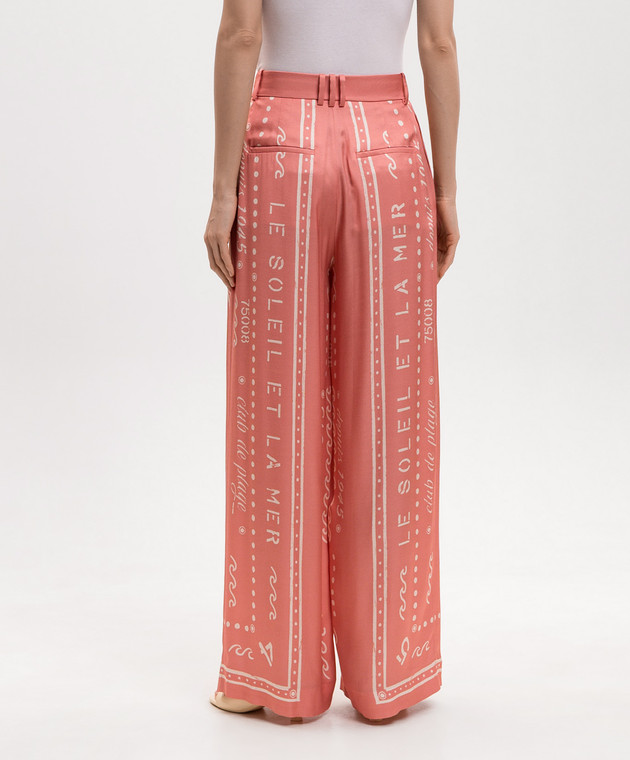 Balmain Розовые брюки и брендовый принт GF0PN215VI91 изображение 4