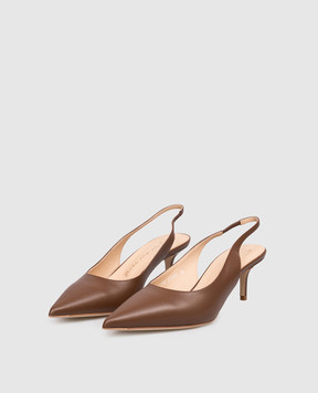 Babe Pay Pls Коричневые кожаные слингбеки 215604KO