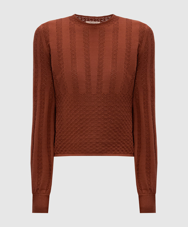 Twinset Коричневый джемпер 262TP3124