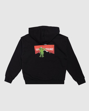 Sprayground Дитяча чорна спортивна куртка Show the Shark SPY1421EBLK