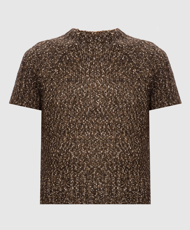 3.1 Phillip Lim Коричневый топ с шерстью F26170634MWB