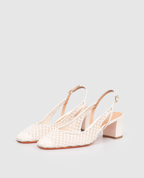 Santoni Білі слінгбеки WDNC72201HA2NGHA