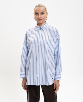 Max Mara Weekend Блакитна сорочка WKDAMOUR в смужку WKDAMOUR