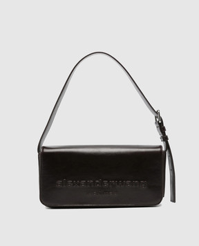Alexander Wang Бордова шкіряна сумка з фактурним логотипом 20426K55L