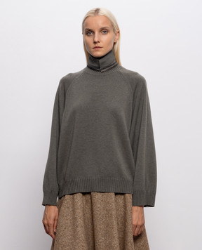 Brunello Cucinelli Зелений светр з кашеміру M12747004