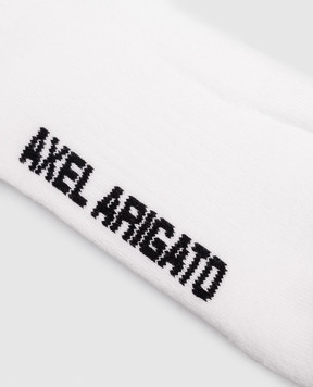 Axel Arigato Білі шкарпетки Fioral з вишивкою логотипа X3957004