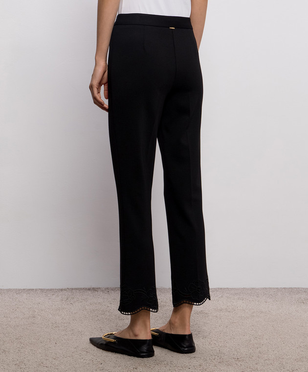 Twinset Чорні штани з вишивкою 262TP2673 зображення 4