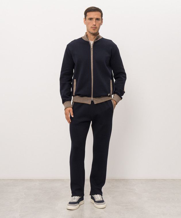 Bertolo Cashmere Синий спортивный костюм 9026330025859026340025 изображение 2