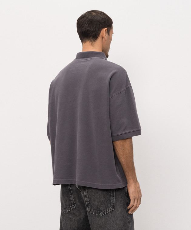 AGOLDE Сіре поло Curren A10523074 зображення 4