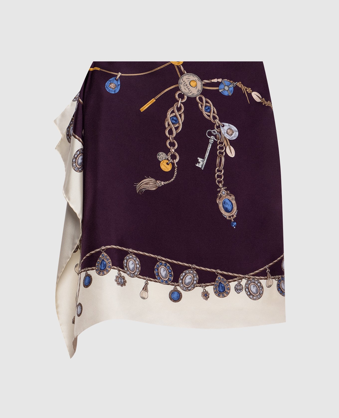 Юбка цвета айвори в принт Stolen Jewels