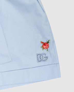 Dolce&Gabbana Дитячі блакитні шорти L53Q38FU5Y456
