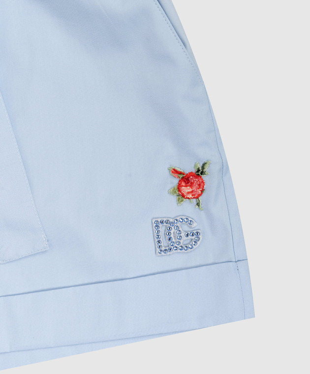 Dolce&Gabbana Дитячі блакитні шорти L53Q38FU5Y4812+ зображення 3