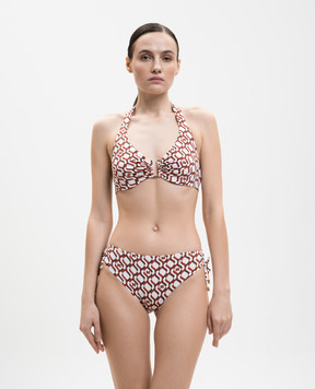 Max Mara Белый лиф от купальника HARA в брендовый принт BCHARA