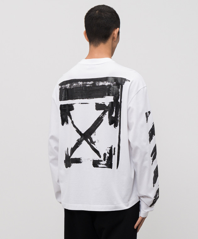 Off-White Білий лонгслів Ink Arrow 44MAB09CF5J003 зображення 4