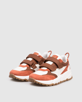 Brunello Cucinelli Детские комбинированные кроссовки BUOXDZA166